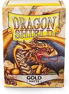 Sleeves: Dragon Shield Matte Gold 100ct | CCGPrime