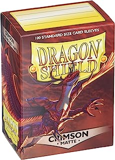 Dragon Shield Matte Crimson 100 Protective Sleeves | CCGPrime