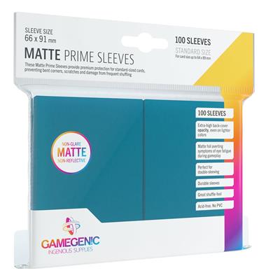 Gamegenic PRIME Sleeves: Matte Blue | CCGPrime