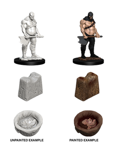 WizKids Deep Cuts Unpainted Miniatures: W6 Executioner & Chopping Block | CCGPrime