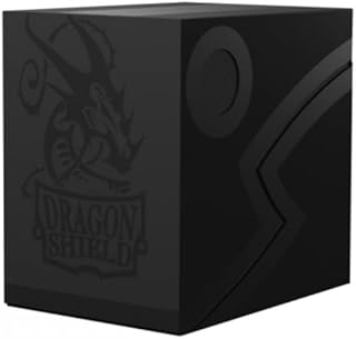 Dragon Shield Card Deck Box – Double Shell: Shadow Black/Black – Sturdy TCG | CCGPrime