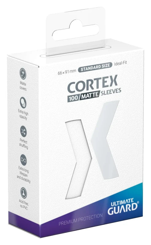 Cortex Sleeves Matte Standard Size (100) - White | CCGPrime