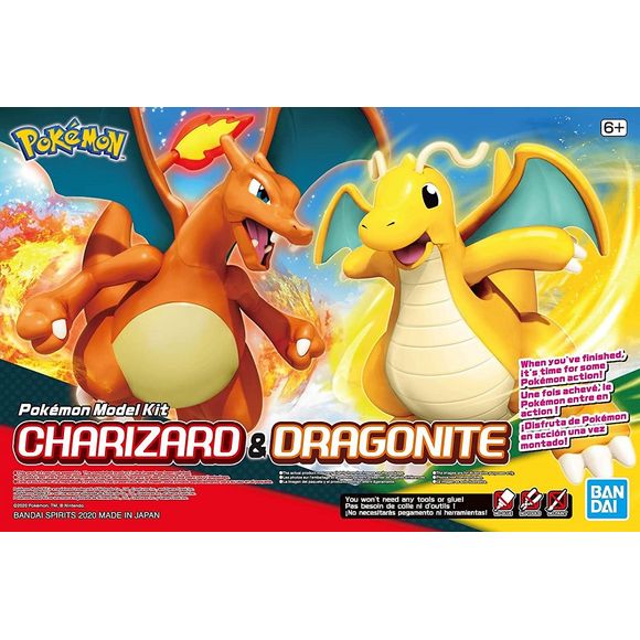 Bandai Hobby Pokemon Charizard & Dragonite Figure Model Kit | CCGPrime