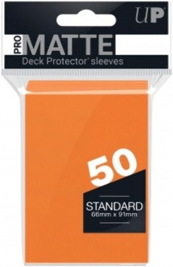 Ultra Pro 50ct Pro-Matte Orange Standard Deck Protectors | CCGPrime
