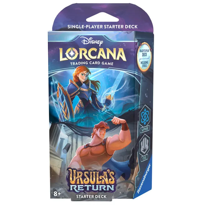 Disney Lorcana: Ursula's Return Starter Deck (Sapphire & Steel) - Ursula's Return | CCGPrime