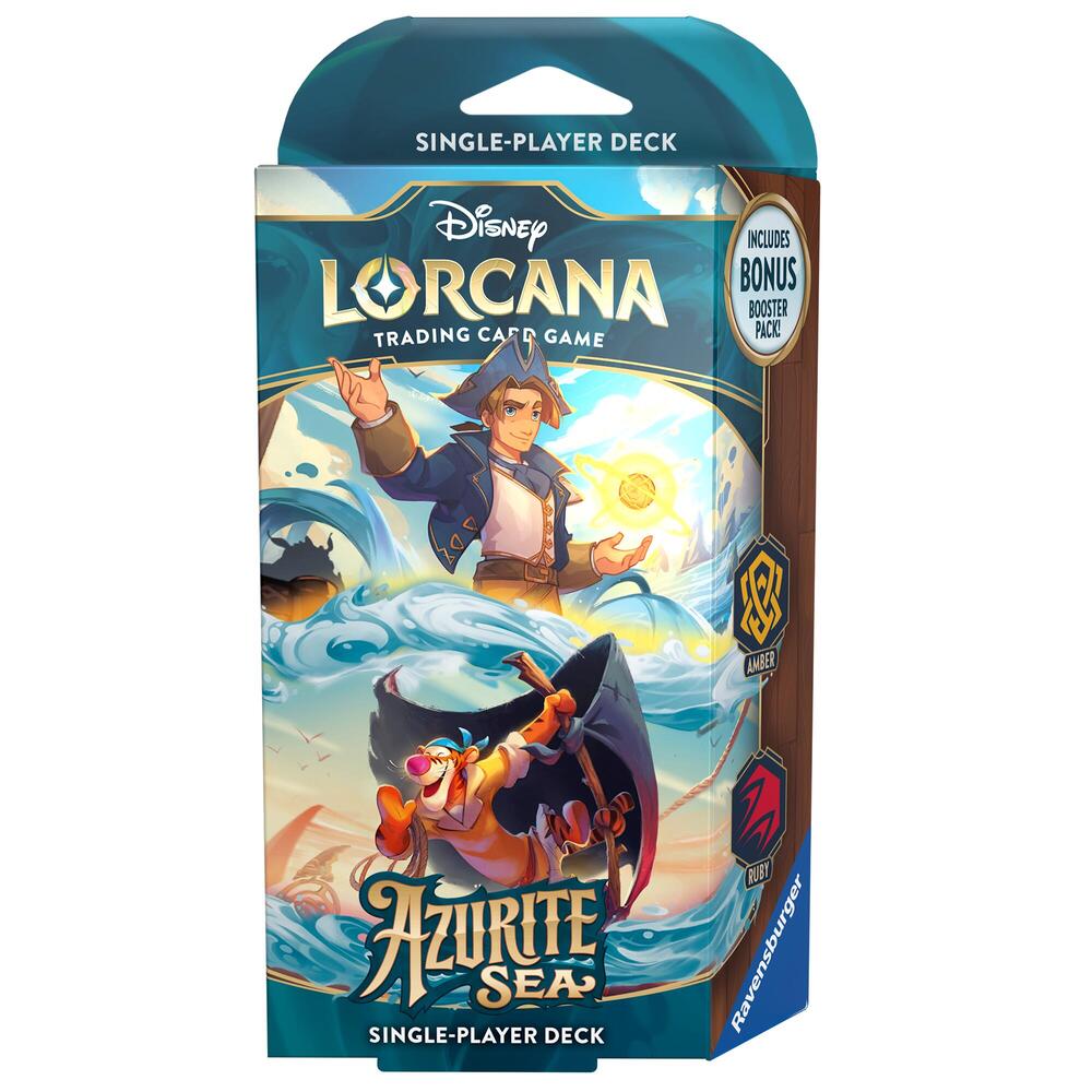 Disney Lorcana: Azurite Sea Starter Deck (Amber & Ruby) | CCGPrime