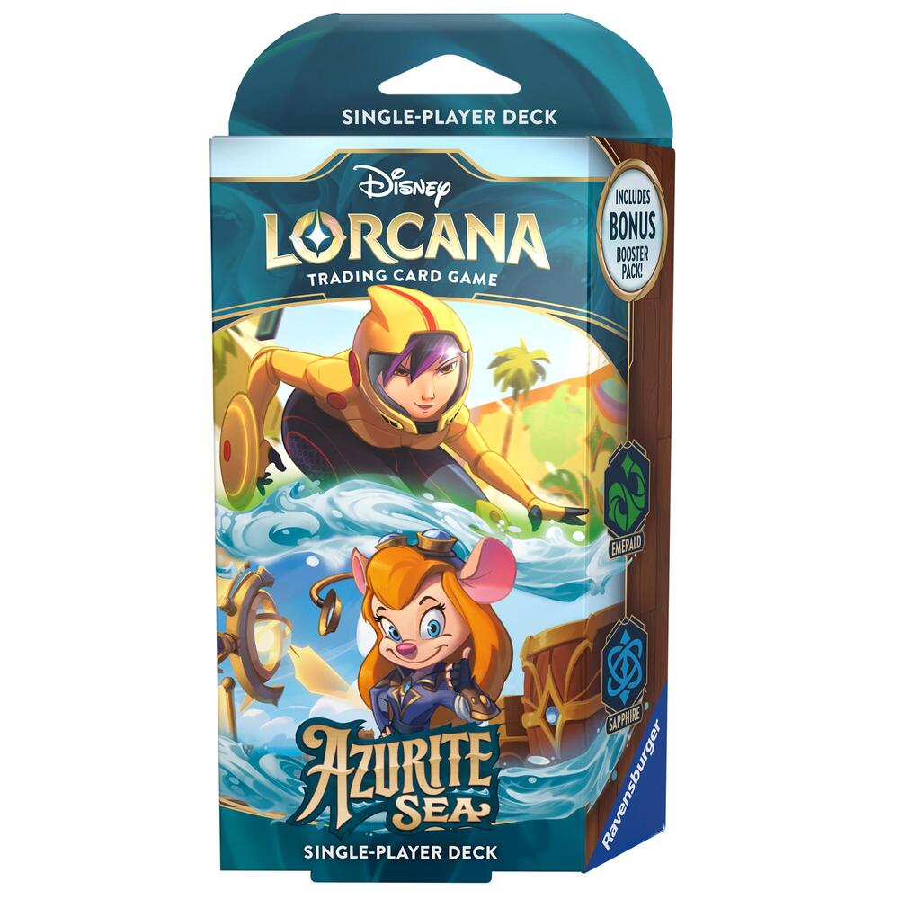 Disney Lorcana: Azurite Sea Starter Deck (Emerald & Sapphire) | CCGPrime