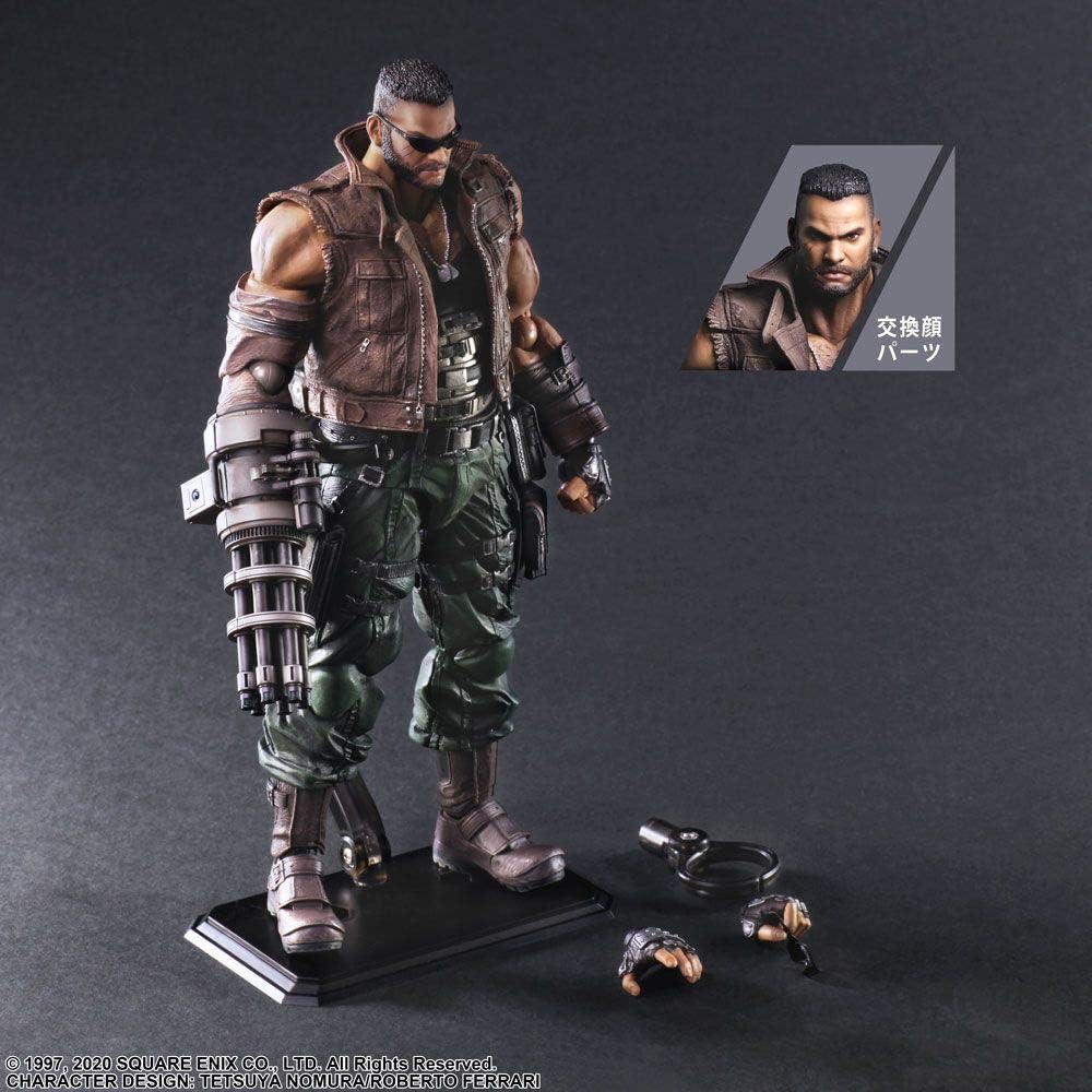 Square Enix Final Fantasy VII Remake: Barret Wallace (Version 2) Play Arts Kai Action Figure | CCGPrime