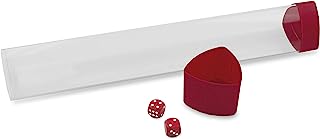 Playmat Tube with Dice Cap - Red (1 Tube) | CCGPrime