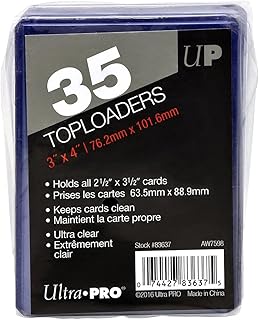 Ultra Pro Toploaders Card Protectors Ultra Clear 35-Count 3" x 4" Size for 2.5" x 3.5" Cards | CCGPrime