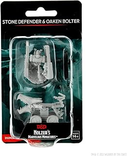 Dungeons & Dragons Nolzur`s Marvelous Unpainted Miniatures: W15 Stone Defender & Oaken Bolter | CCGPrime