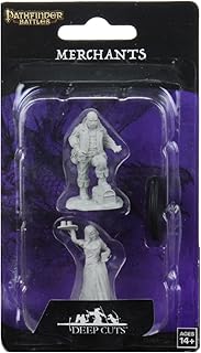 Pathfinder Deep Cuts Unpainted Miniatures: Wave 3: Merchants (Serving Girl/Merchant) | CCGPrime