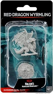 Dungeons & Dragons Nolzur`s Marvelous Unpainted Miniatures: W10 Red Dragon Wyrmling | CCGPrime