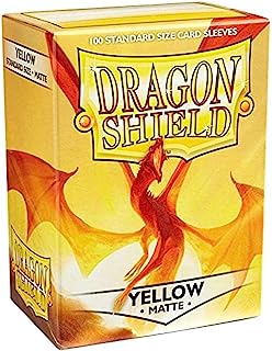 Dragon Shield Matte Yellow Standard Sleeves (100 Sleeves) | CCGPrime
