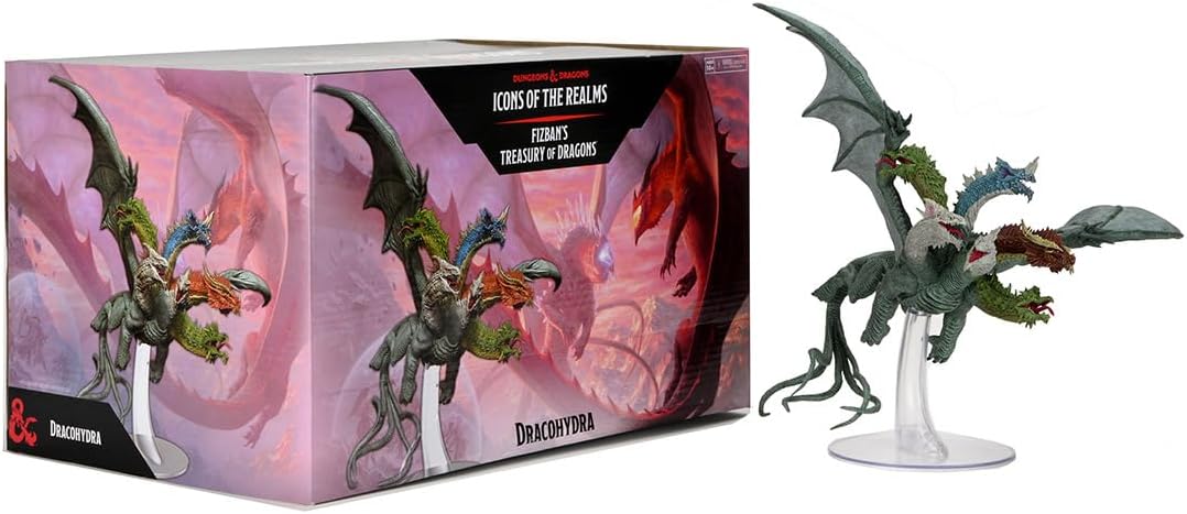 WizKids D&D Icons of The Realms Miniatures: Set 22 - Dracohydra Miniature | CCGPrime