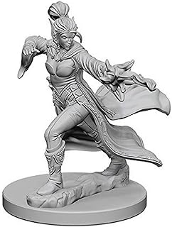 Pathfinder Deep Cuts Unpainted Miniatures: W1 Elf Female Sorcerer | CCGPrime