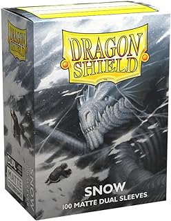 Dragon Shield Standard Size Card Sleeves – Matte Dual Snow 100CT | CCGPrime