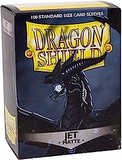 Dragon Shield Matte Jet 100 Protective Sleeves | CCGPrime