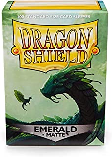 Dragon Shield Matte Emerald 100 Protective Sleeves | CCGPrime