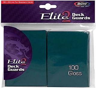 BCW Elite 2 Gloss Card Sleeves – Teal (100) | CCGPrime