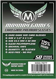 Premium Card Game Sleeves - 50 Pack 63.5 X 88 MM -Dark Green | CCGPrime