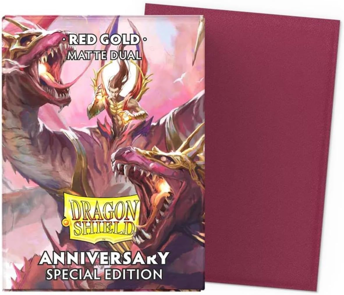 DRAGON SHIELD: DUAL MATTE: ANNIVERSARY SPECIAL EDITION: Red-Gold(100CT) (Copy) | CCGPrime