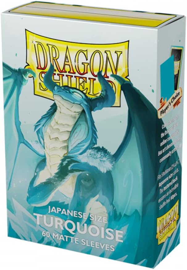 Dragon Shield Matte Japanese Turquoise 60 CT Japanese Size Card Sleeves | CCGPrime