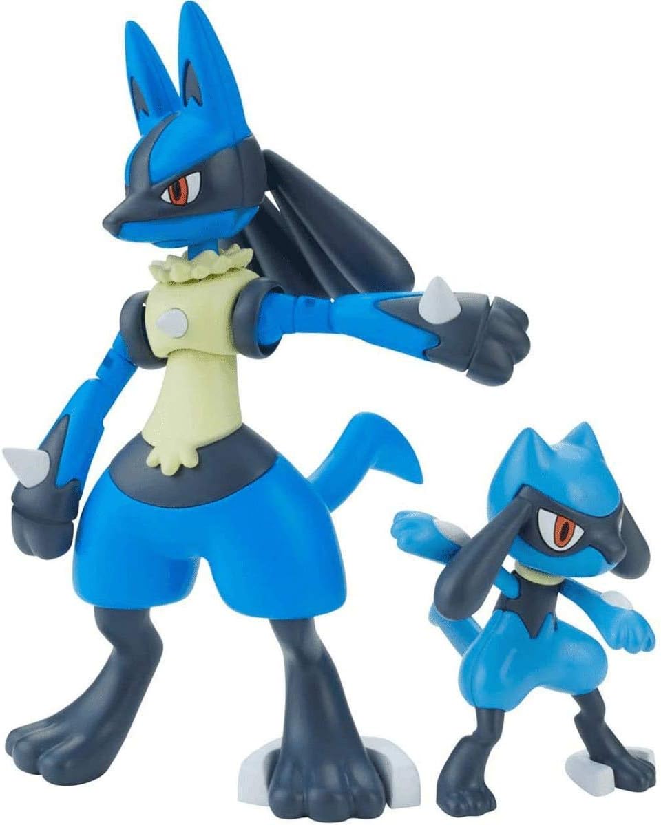 Pokémon - Riolu & Lucario, Bandai Spirits Pokémon Model Kit | CCGPrime