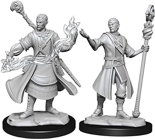 D&D Nolzur's Marvelous Unpainted Miniatures: W14 Half-Elf Wizard Male | CCGPrime