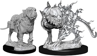 Dungeons & Dragons Nolzur`s Marvelous Unpainted Miniatures: W11 Mastif & Shadow Mastif | CCGPrime