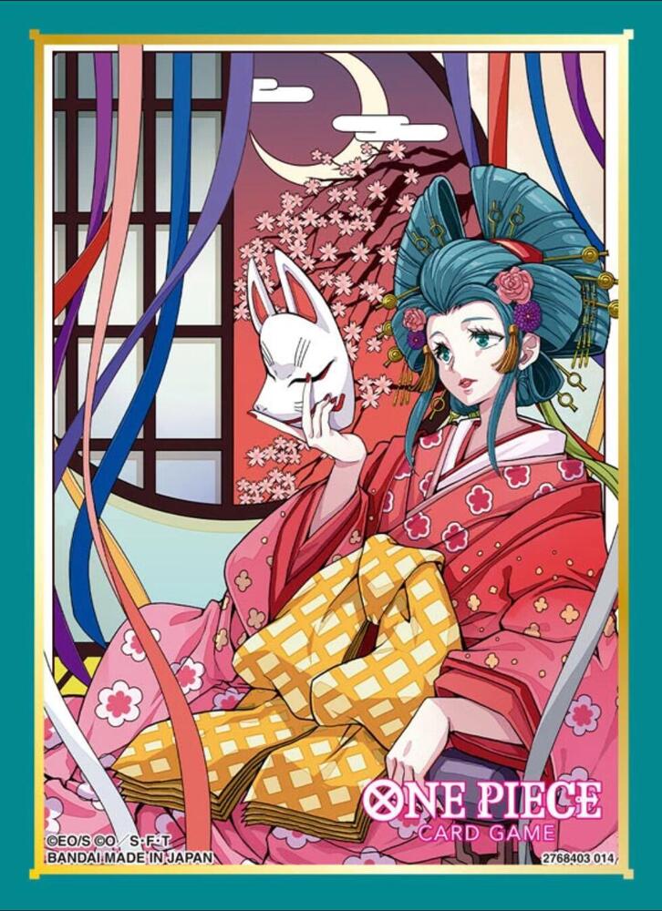 One Piece Card Game Official Sleeves: Assortment 10 - Kouzuki Hiyori (70-Pack) | CCGPrime