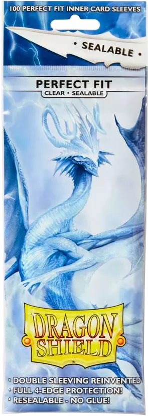 Dragon Shield Perfect Fit Sealable Clear 100Ct Pack | CCGPrime