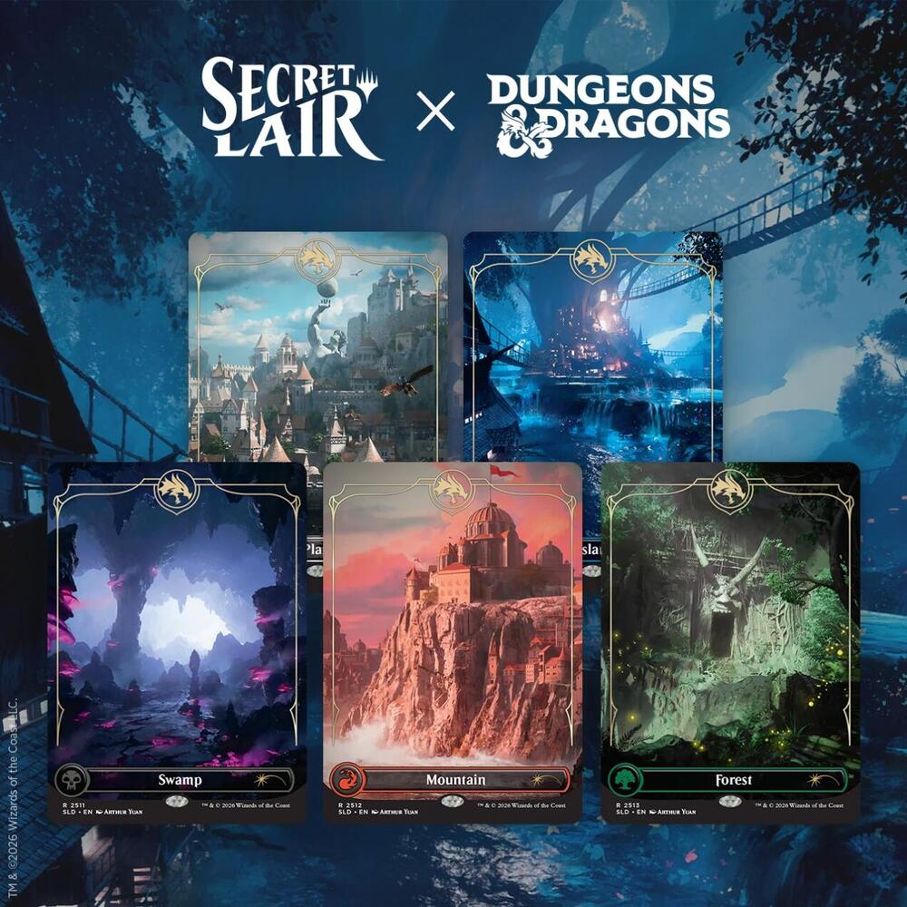 Secret Lair Drop: Secret Lair x Dungeons & Dragons: Lands of the Forgotten Realms - Non-Foil Edition | CCGPrime