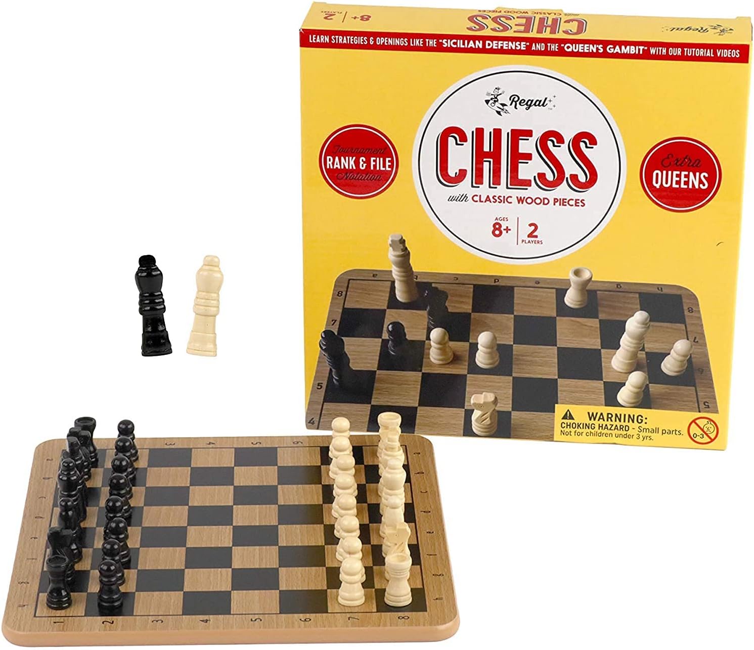 Standard Wood Chess Board Set with Classic Wood Pieces | CCGPrime