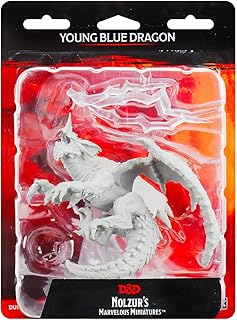 Dungeons & Dragons Nolzur`s Marvelous Unpainted Miniatures: W8 Young Blue Dragon | CCGPrime