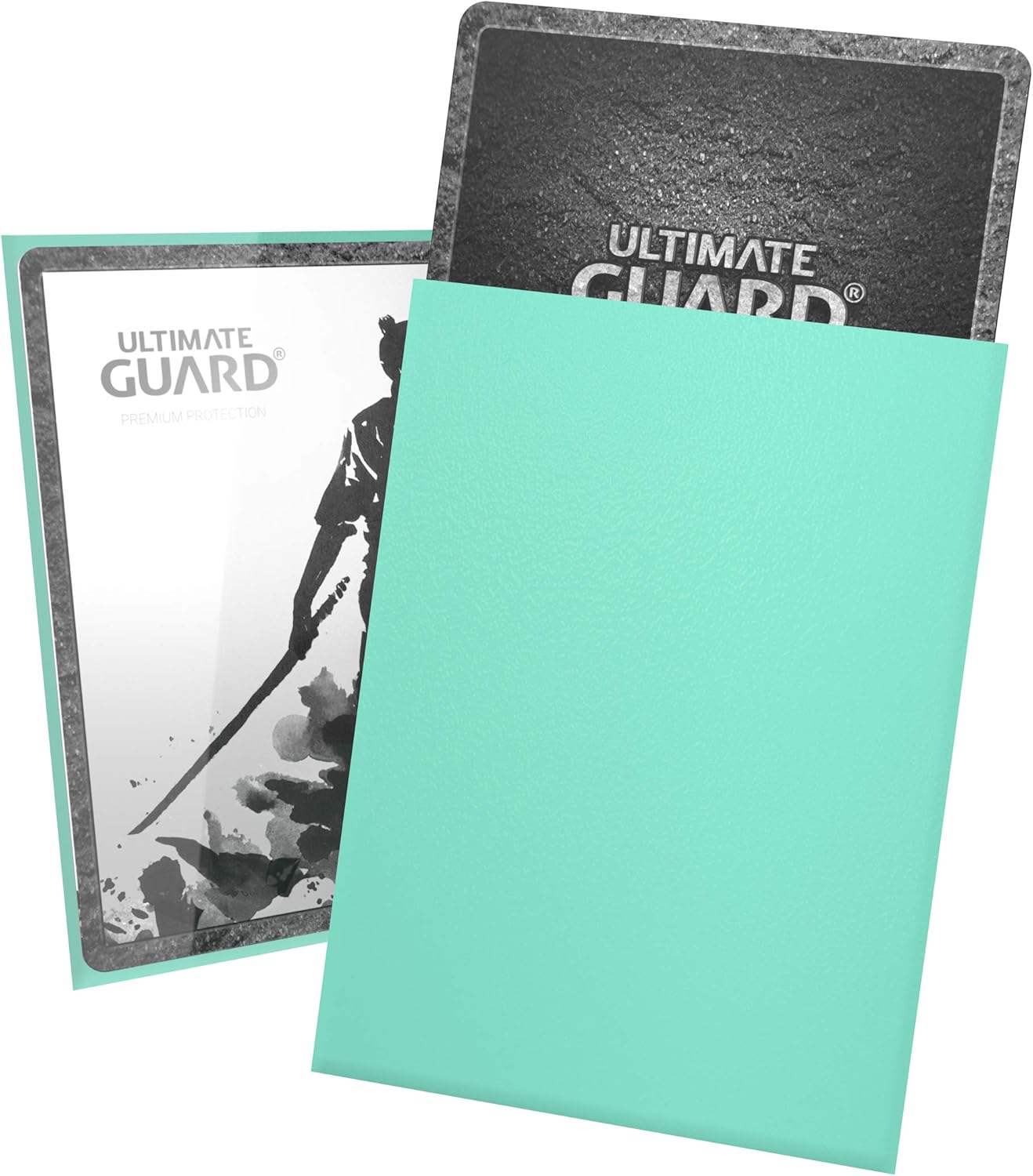 Ultimate Guard Katana Card Sleeves: 100 Standard Size TCG Sleeves Turquoise Back | CCGPrime