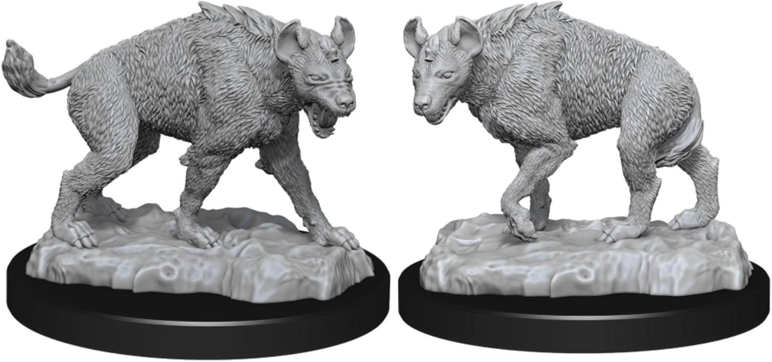 WizKids Deep Cuts Unpainted Miniatures: W14 Hyenas | CCGPrime