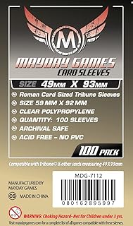 Roman Card Sized Tribune Sleeves - 100 Pack - 49 X 93 MM | CCGPrime