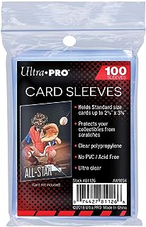 Ultra Pro Soft Card Sleeves 2-5/8" X 3-5/8", Ultra Clear (100Count) | CCGPrime