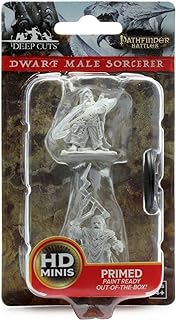 Pathfinder Deep Cuts Unpainted Miniatures: W4 Dwarf Male Sorcerer | CCGPrime