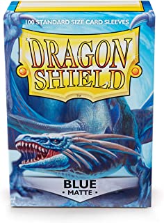 Dragon Shield Matte Blue 100 Protective Sleeves | CCGPrime