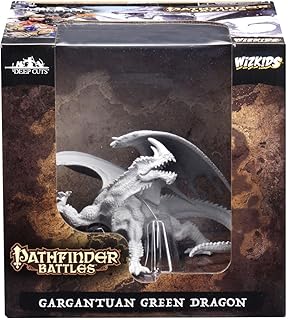 Pathfinder Battles: Deep Cuts Unpainted Miniatures: Gargantuan Green Dragon | CCGPrime