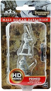 Pathfinder Deep Cuts Unpainted Miniatures: W6 Human Male Barbarian | CCGPrime