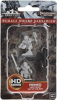 Pathfinder Deep Cuts Unpainted Miniatures: Wave 8: Female Dwarf Barbarian | CCGPrime