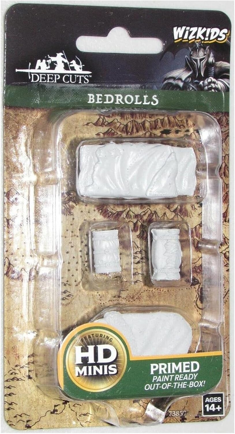 WizKids Deep Cuts Unpainted Miniatures Terrain: Wave 10: Bedrolls | CCGPrime