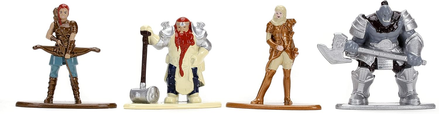 Dungeons & Dragons 1.65"" Die-cast Metal Collectible Figures 4-Pack Starter Pack B | CCGPrime