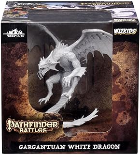 Pathfinder Battles: Deep Cuts Unpainted Miniatures: Gargantuan White Dragon | CCGPrime