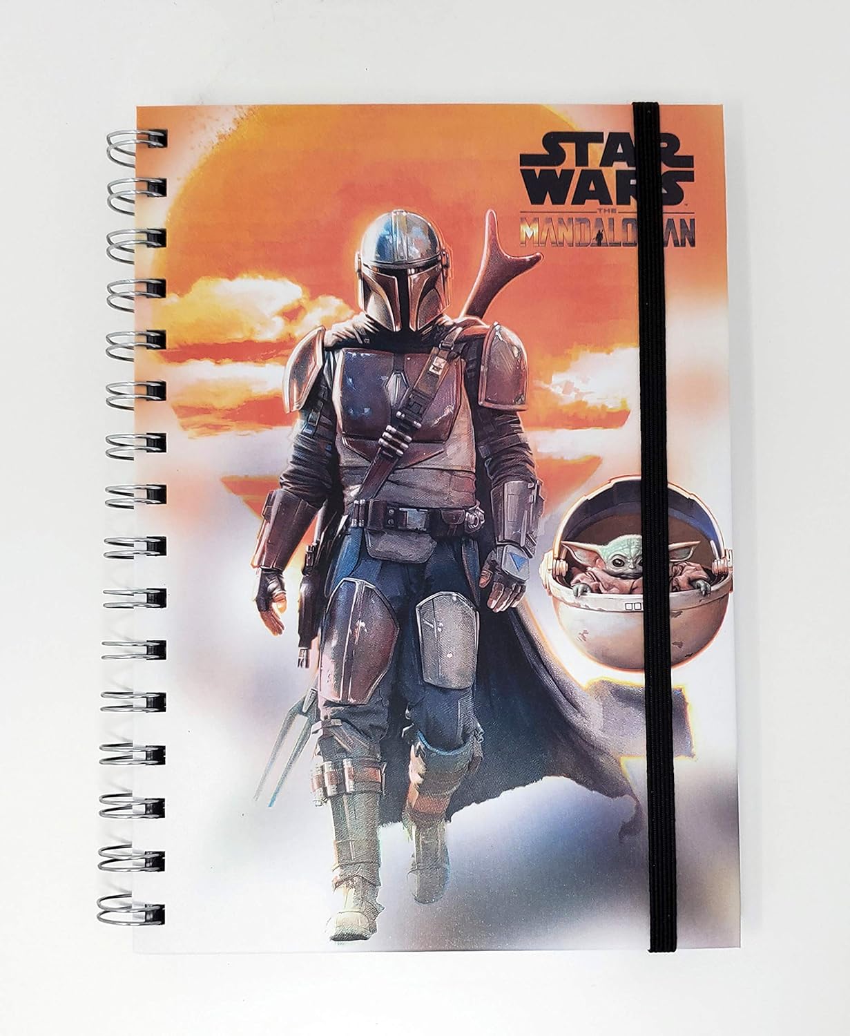 Mandalorian Journal Mando & The Child-Sunset - 6.25" x 8.25" Hardback Notebook | CCGPrime