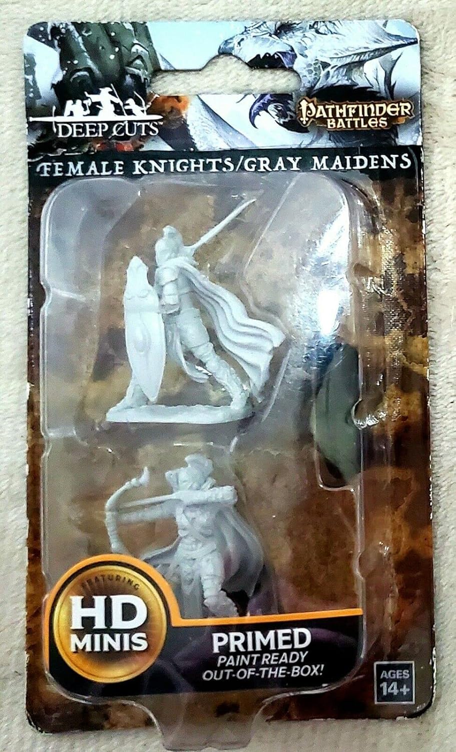 DEEP CUTS UNPAINTED MINIATURES -W6-FEMALE KNIGHTS | CCGPrime