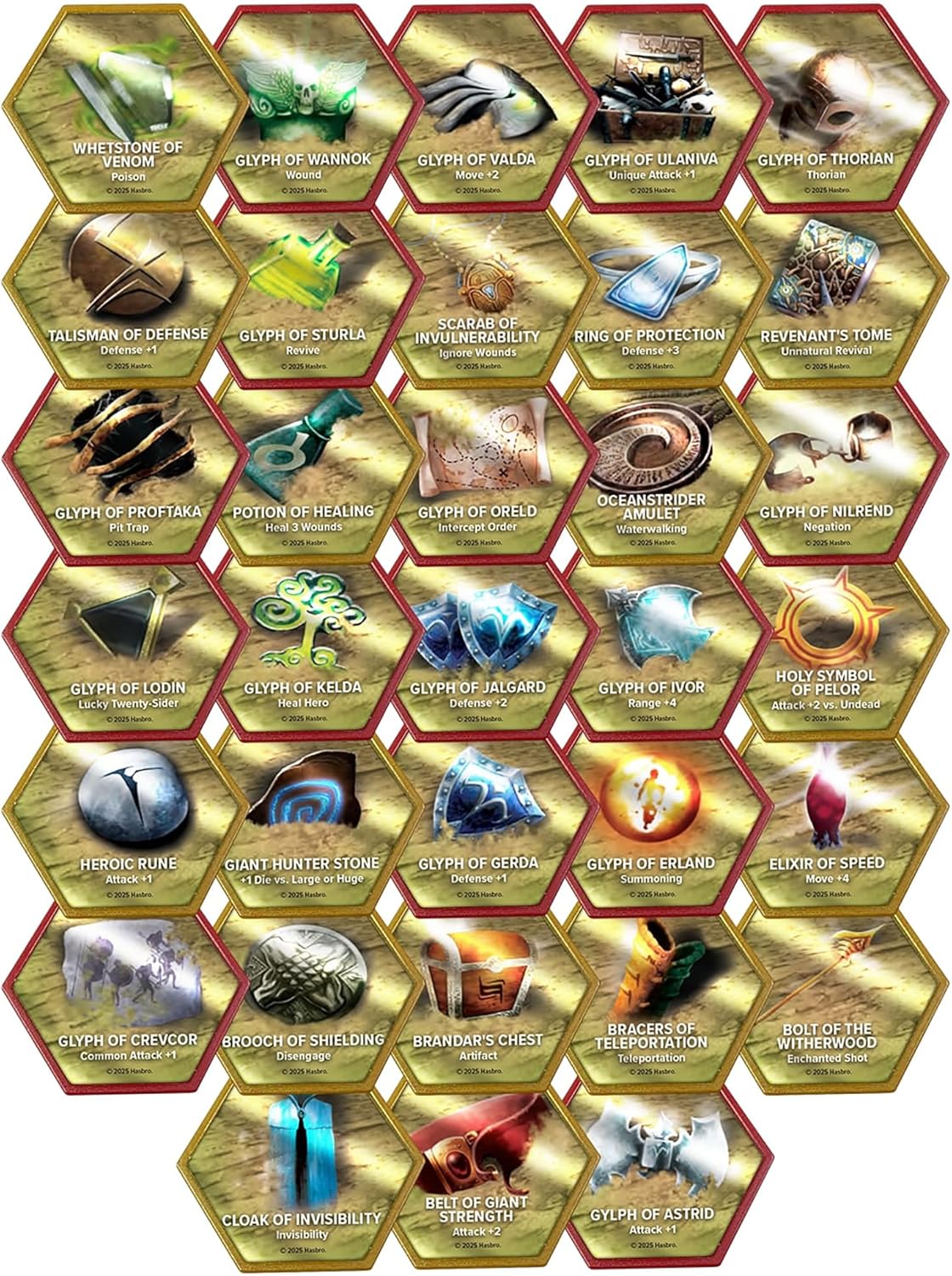 Heroscape: Glyph Pack - Expansion, 33 New Glyphs | CCGPrime